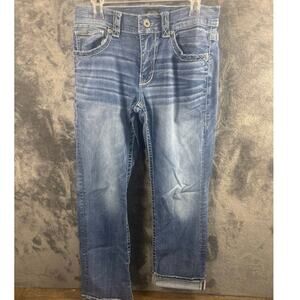 Buckle Black Fit No. 9 Bootleg Selvedge Jeans Men’s Size 32L Blue Denim